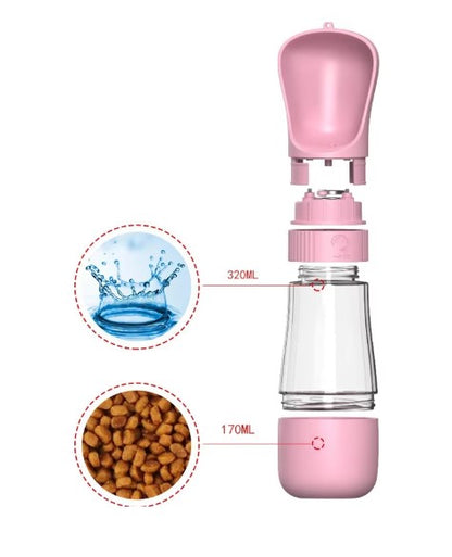 2-in-1 Portable Dog Hydration Bottle