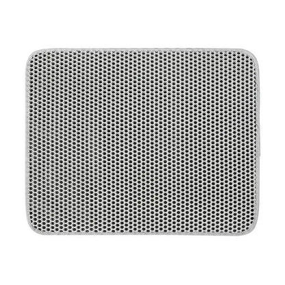 gray litter mat on a white background