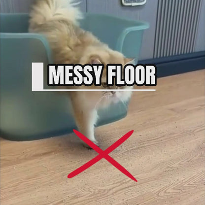 Waterproof Double-Layer Cat Litter Mat-Traps Litter & Protects Floors